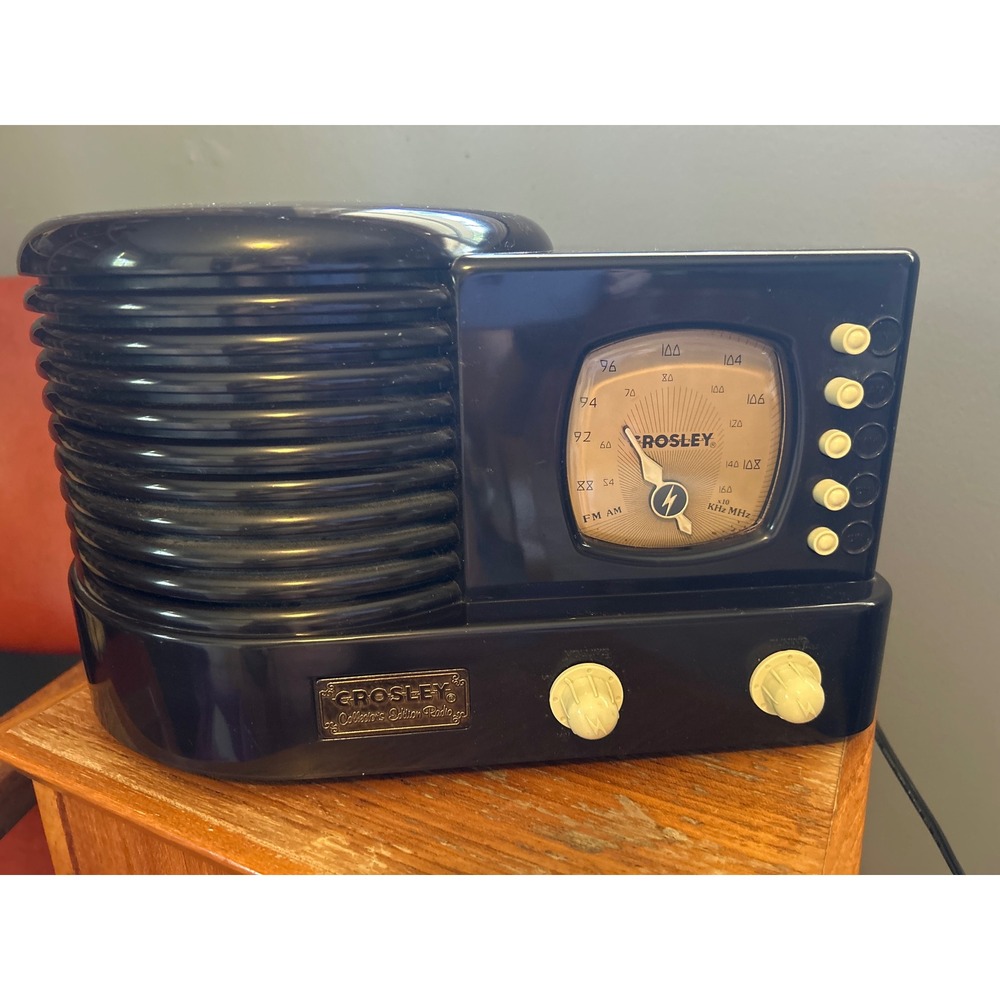 Crosley CR-1 Limited Edition Black Retro AM/FM Radio Cassette Player No. 1208